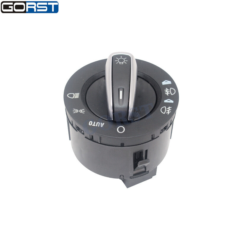Chrome Headlight Fog Lamp Lights Switch for Audi A6 S6 C6 RS6 Allroad Q7 v