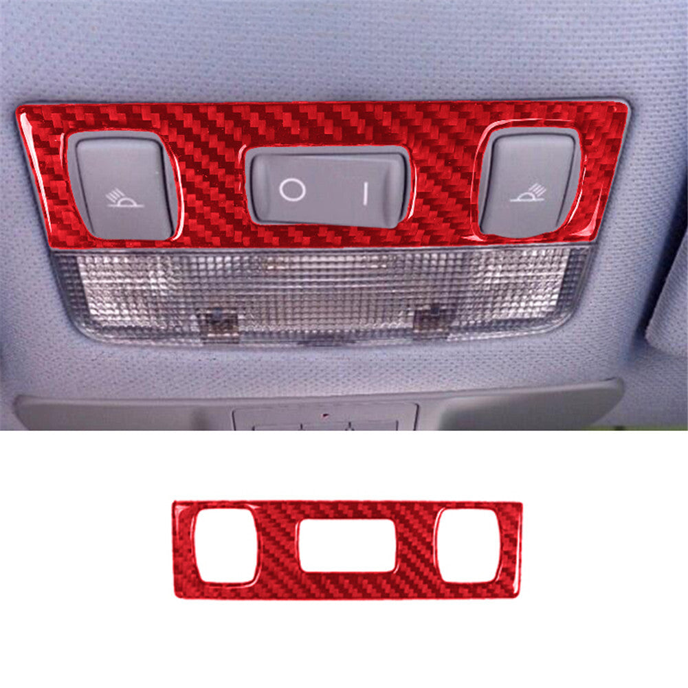 for Dodge Journey 2011-2017 4Pcs Central Radio Frame Trim Cover Carbon Fiber v