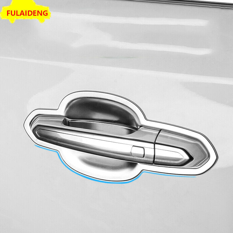 for Cadillac XT5 2016-2022 Chrome ABS Outer Side Door Handle Bowl Cover Trims