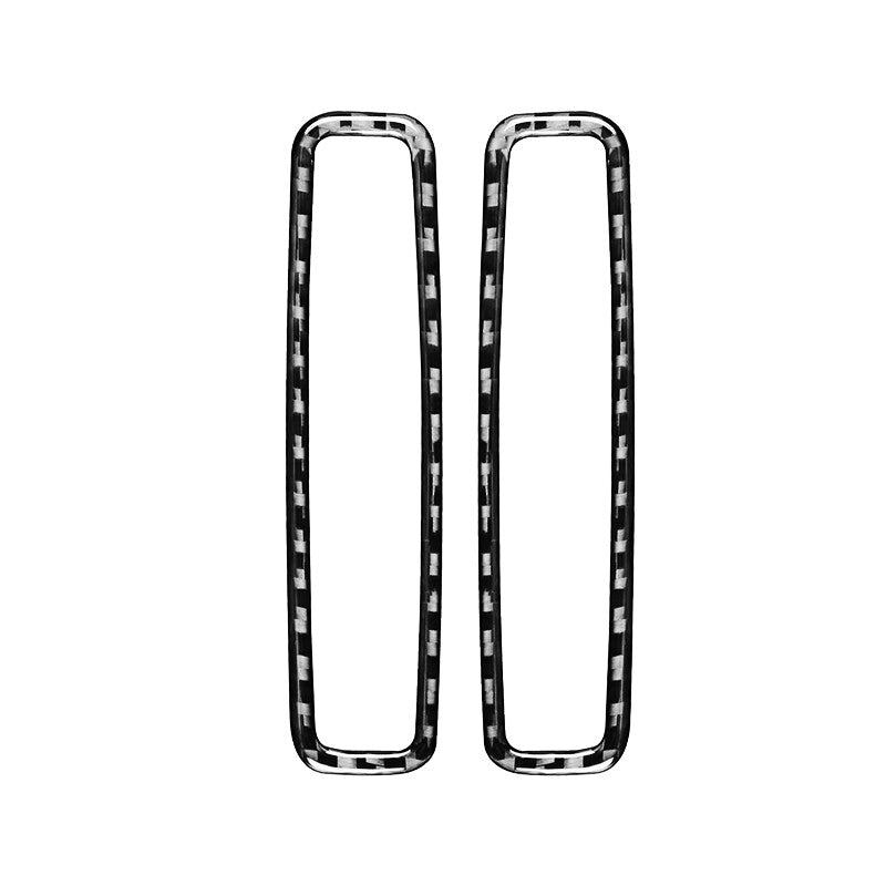 2-Piece Carbon Fiber Vent Socket Cover Trim for Porsche for Panamera 10-16