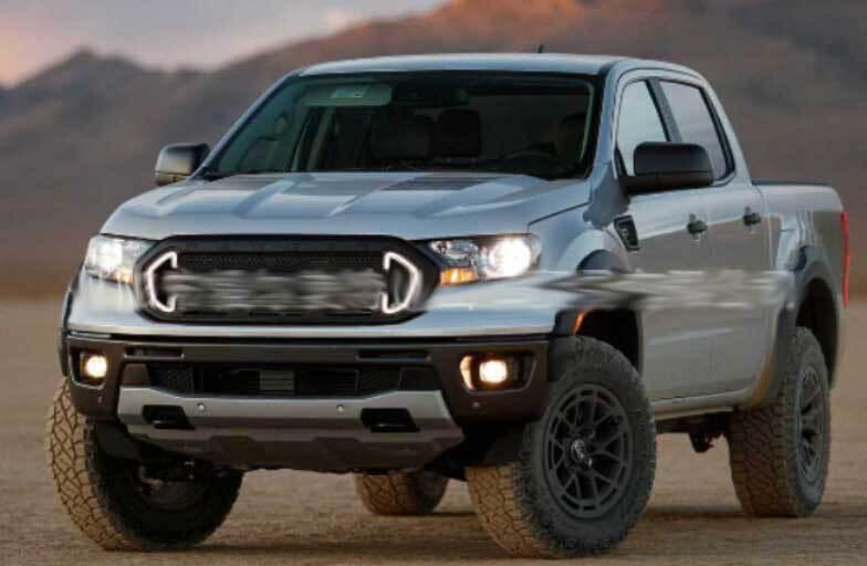 for Ford Ranger 2019-2022 Grille LED White Amber Lights Lamp Turn Signal DRL