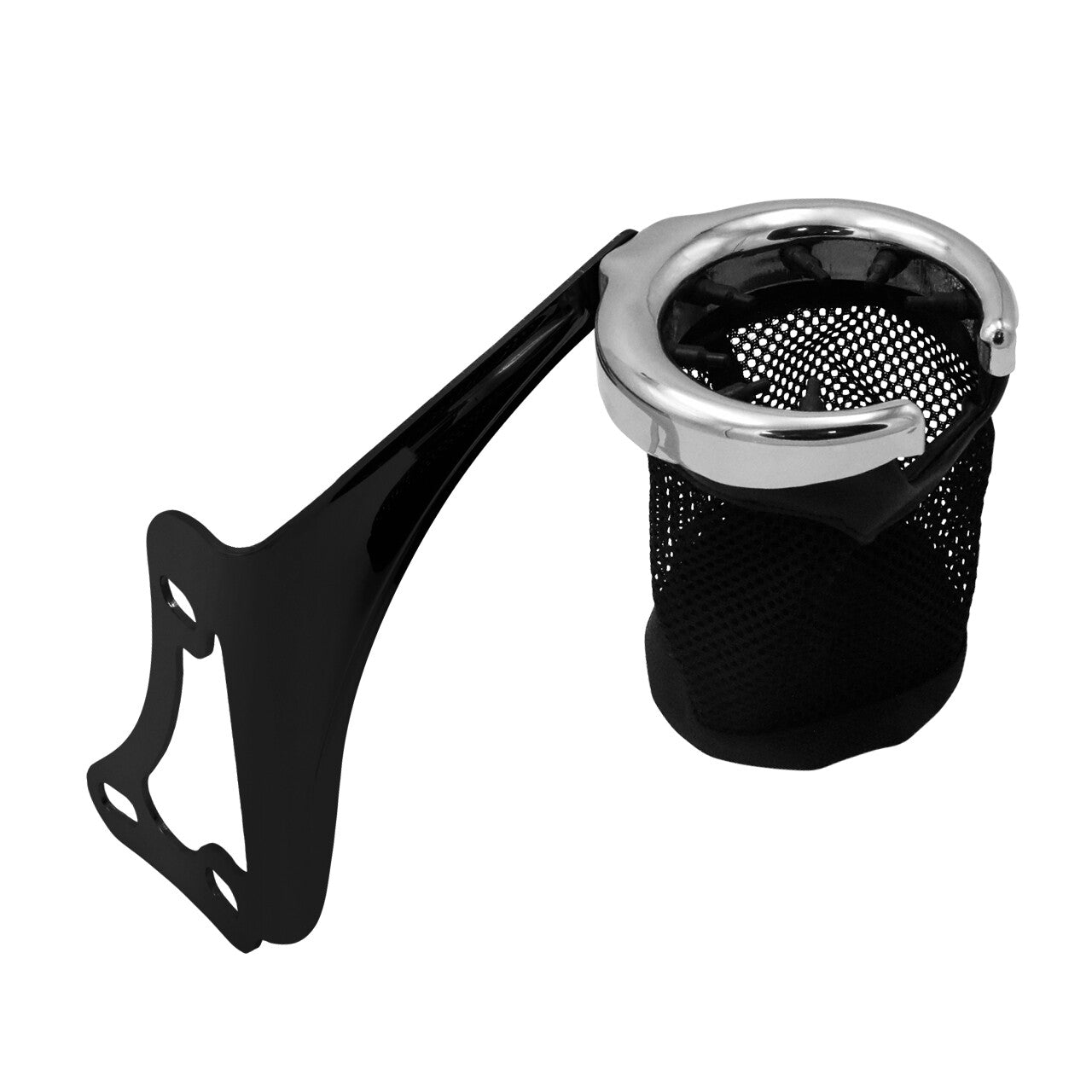 Black Passenger Right Side Drink Cup Holder for Harley Road Electra Glide 98-13