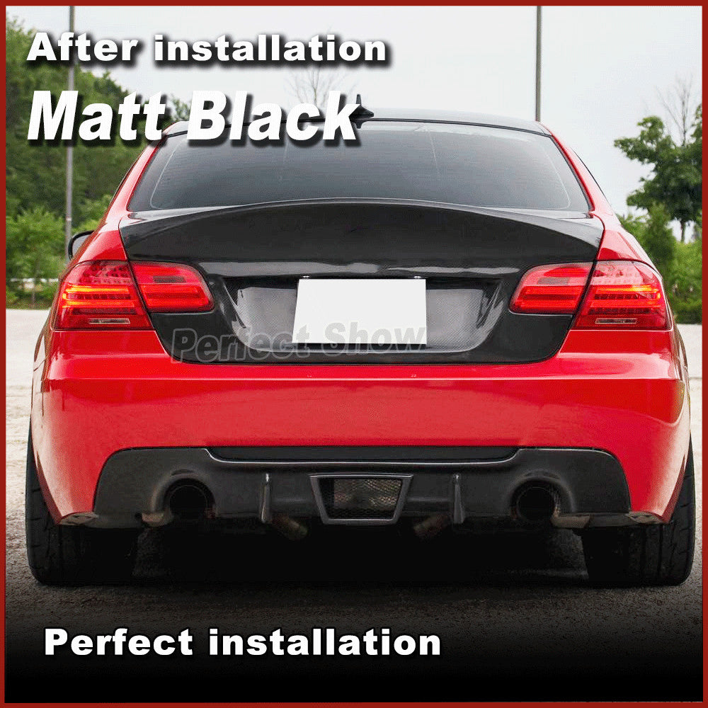 for BMW 3Series E92 E93 335i M Tech 2008-11 Matt Black Rear Bumper Diffuser Lip
