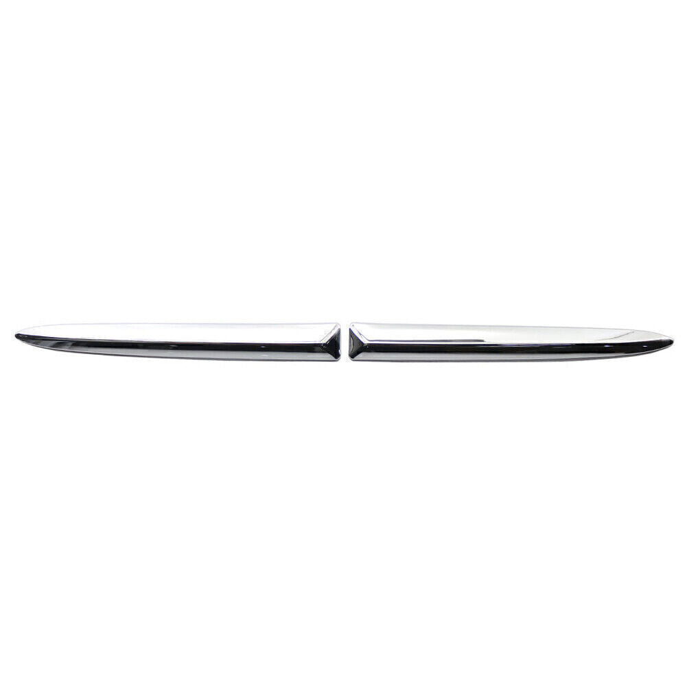 Front Bumper Upper Moulding Trim Left Right Chrome for FIAT 500 2007-2015 Pair