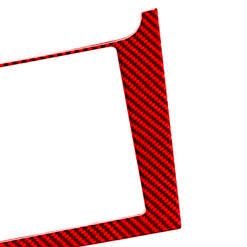 4X Red Carbon Fiber Interior Speaker Frame Cover Trim for Jeep for Wrangler 2007-10 v