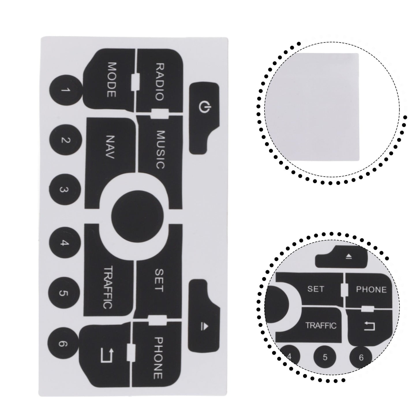 Recovery function with sticker for 308/for 3008 navigation radio