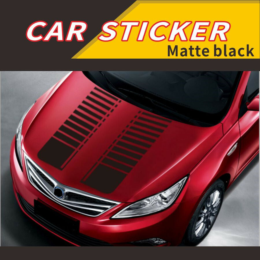 2Pc Hood Decals Stickers Graphics Stripes Car Truck Accessories DIY Decoration