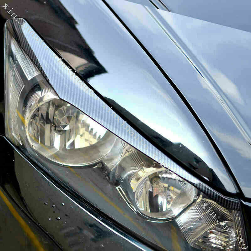 Carbon Fiber ABS Headlight Lamp Eyebrow Molding Trim for Honda Accord 2008-2012