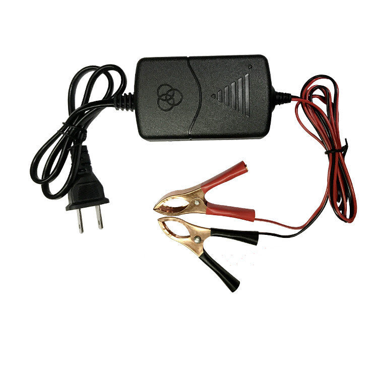 Car battery charger maintainer 12V 1A suitable for trucks, motorcycles, all-terrain vehicles and boats.