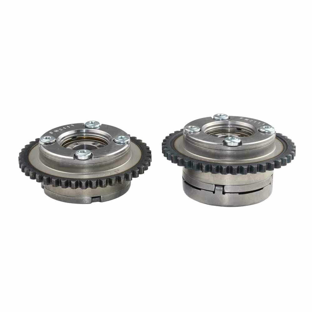 Intake Exhaust Camshaft Actuator+2PCS Engine Variable Timing Control Valve Set