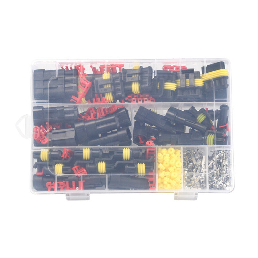 708Pcs 1-6 Pin Car Automotive Waterproof Electrical Wire Connector Plug Kit