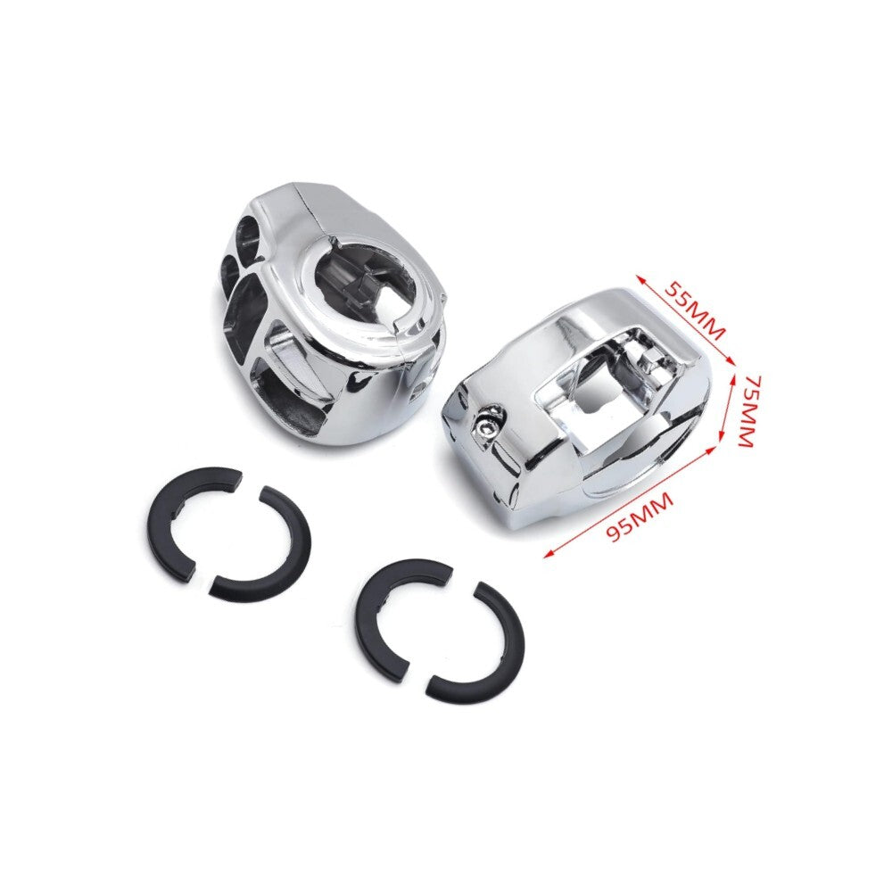 Chrome Switch Button Housing Cover Bar Hand Control for Harley Touring Trike 14+
