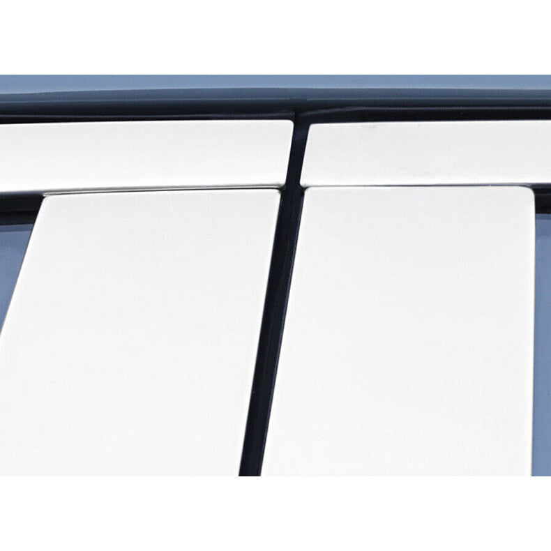 Chrome Pillar Posts for Hyundai for Elantra 21-23 8pc Set Door Trim Mirror Cover Kit