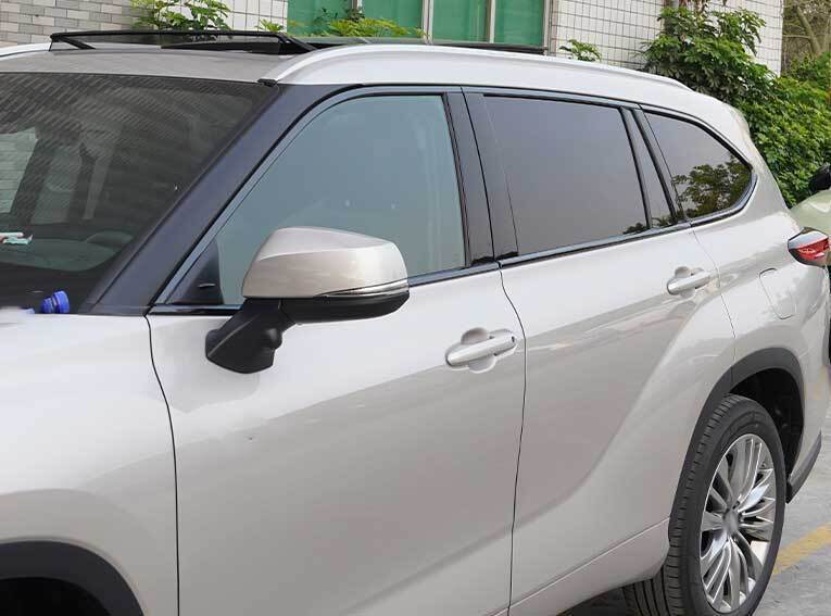 Titanium for Toyota Highlander 20-22 Windows Strip Sill Molding Cover Trim Black