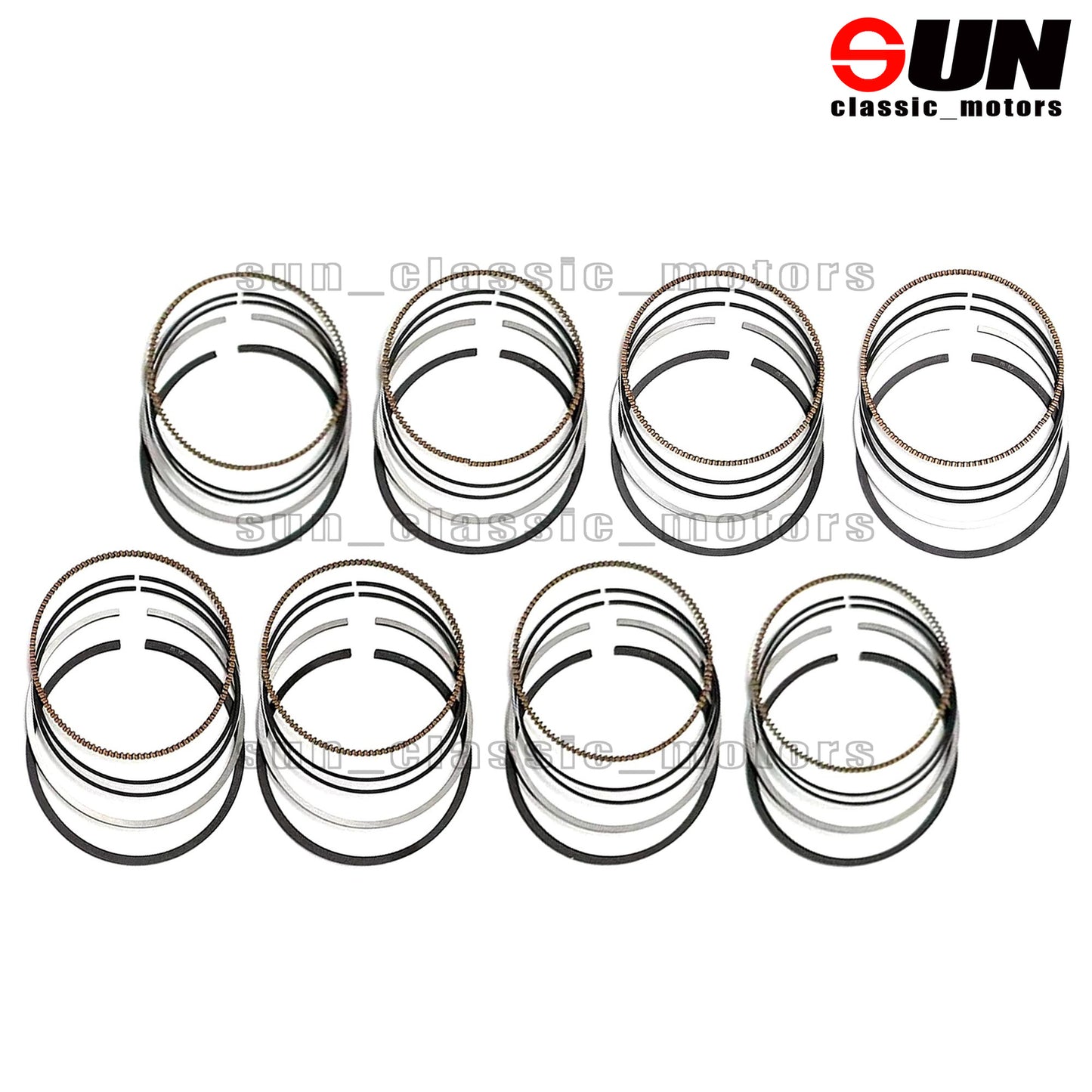 8X piston rings for E53 E60 E65 N62B44 545i 645i 745i X5 4.4L 11257514931