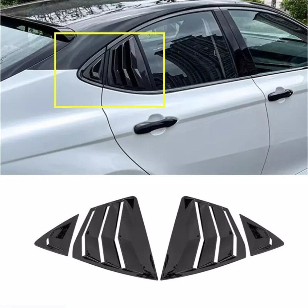 Glossy Black for Toyota for Camry 2025-2026 Side Vent Window Scoop Louver Trim