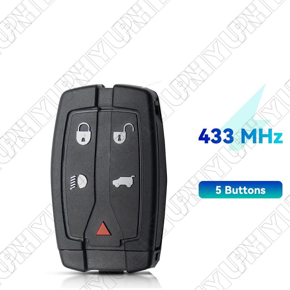 5 Button Car Remote Key Fob 433MHZ Black for Land Rover Freelander 2 2007 - 2015 Q
