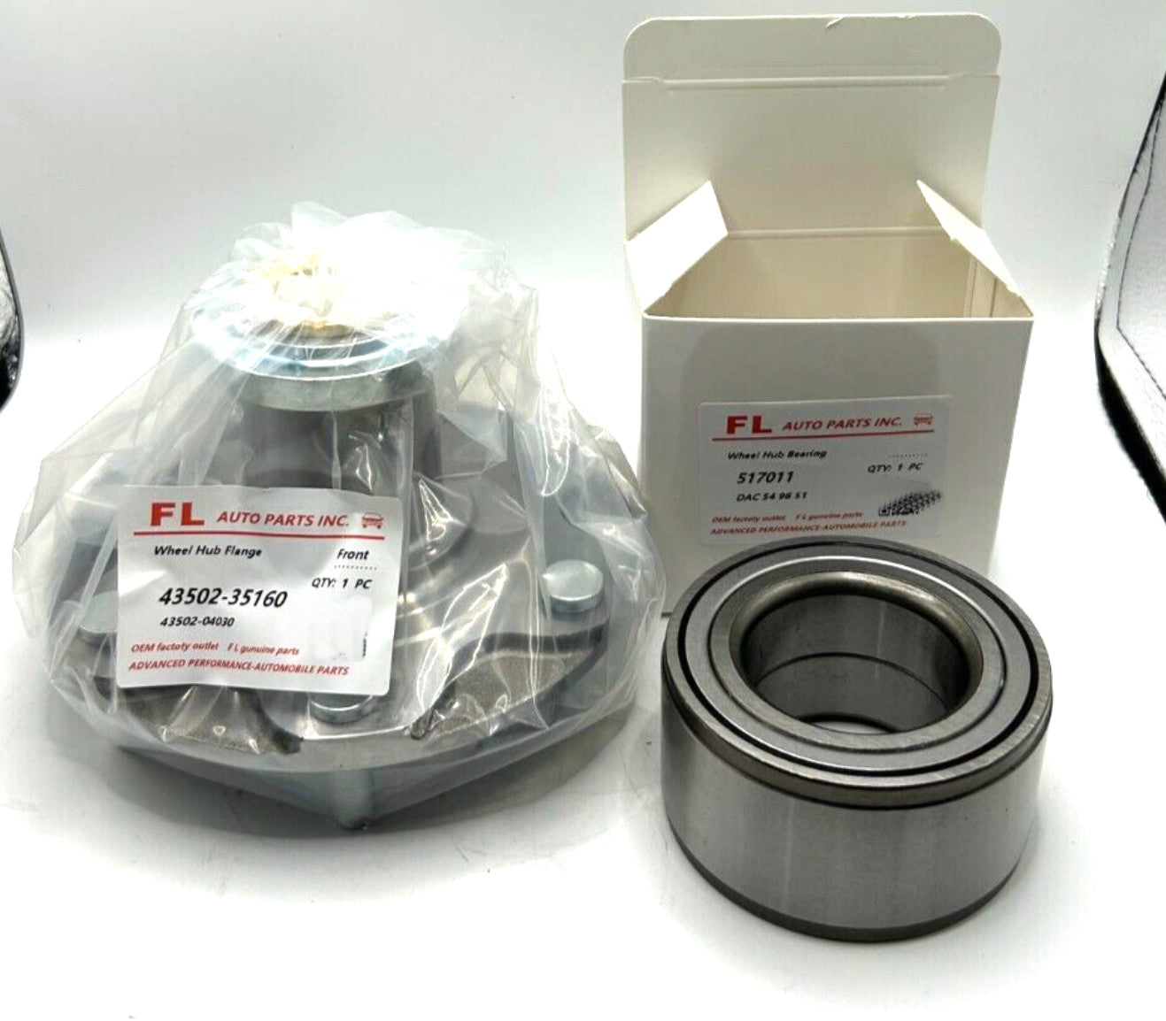 Front Wheel Hub Bearing For 95-07 for Toyota Tacoma Tundra Sequoia 43502-35160 2PC