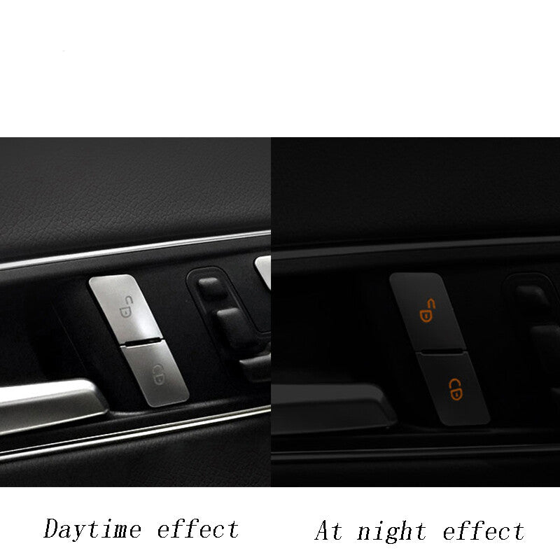 Door Unlock Button Sequin Decoration Trim for Mercedes-Benz C E Class W204 W212