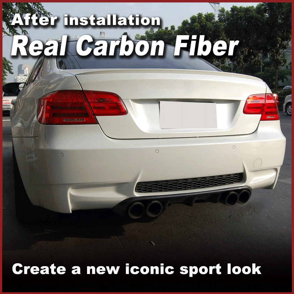 REAL Carbon Rear Diffuser Quad for BMW E92 E93 M3 Bumper Coupe Cabriolet 07-13