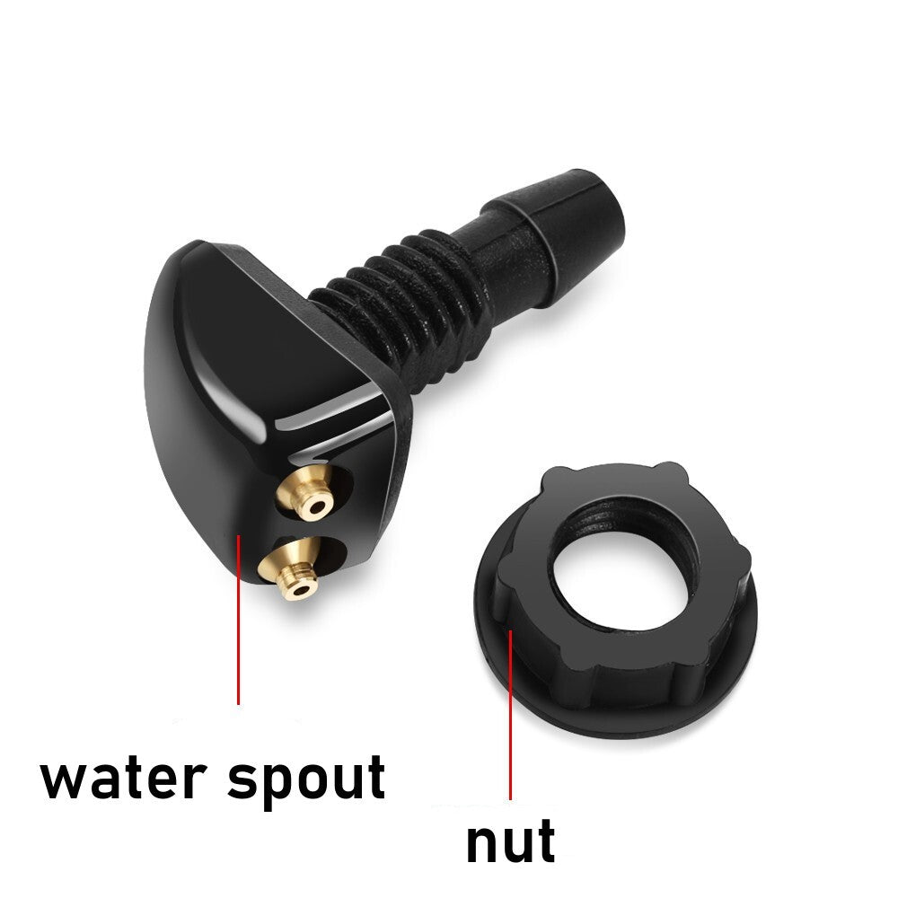 Adjustable universal dual-hole windshield washer nozzle water hose