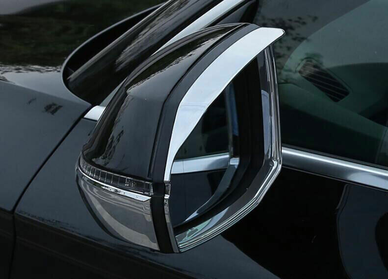 Fit for Audi Q7 2016-2019 ABS Chrome Rear View Side Door Mirror Frame Cover Trim