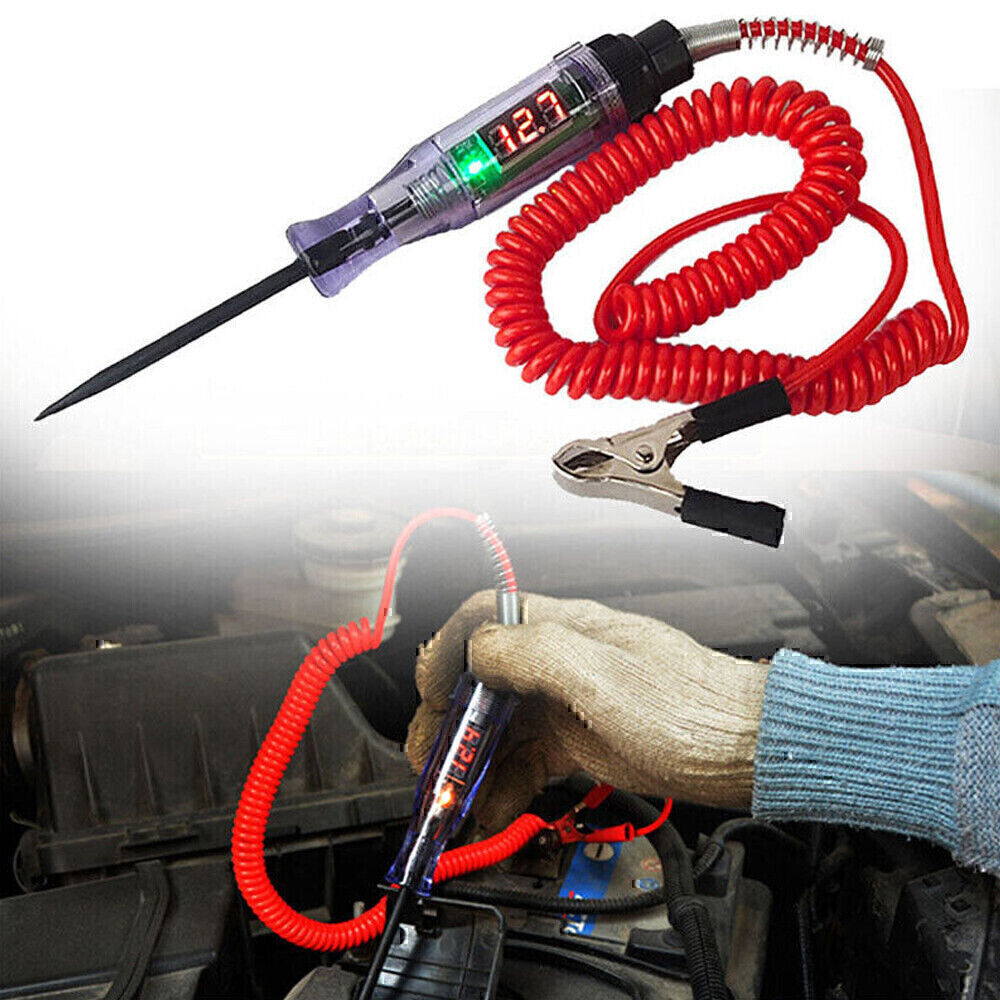 3-48V Electric Car Fuse Tool Circuit Tester Probe Light Voltage Pen Detector US