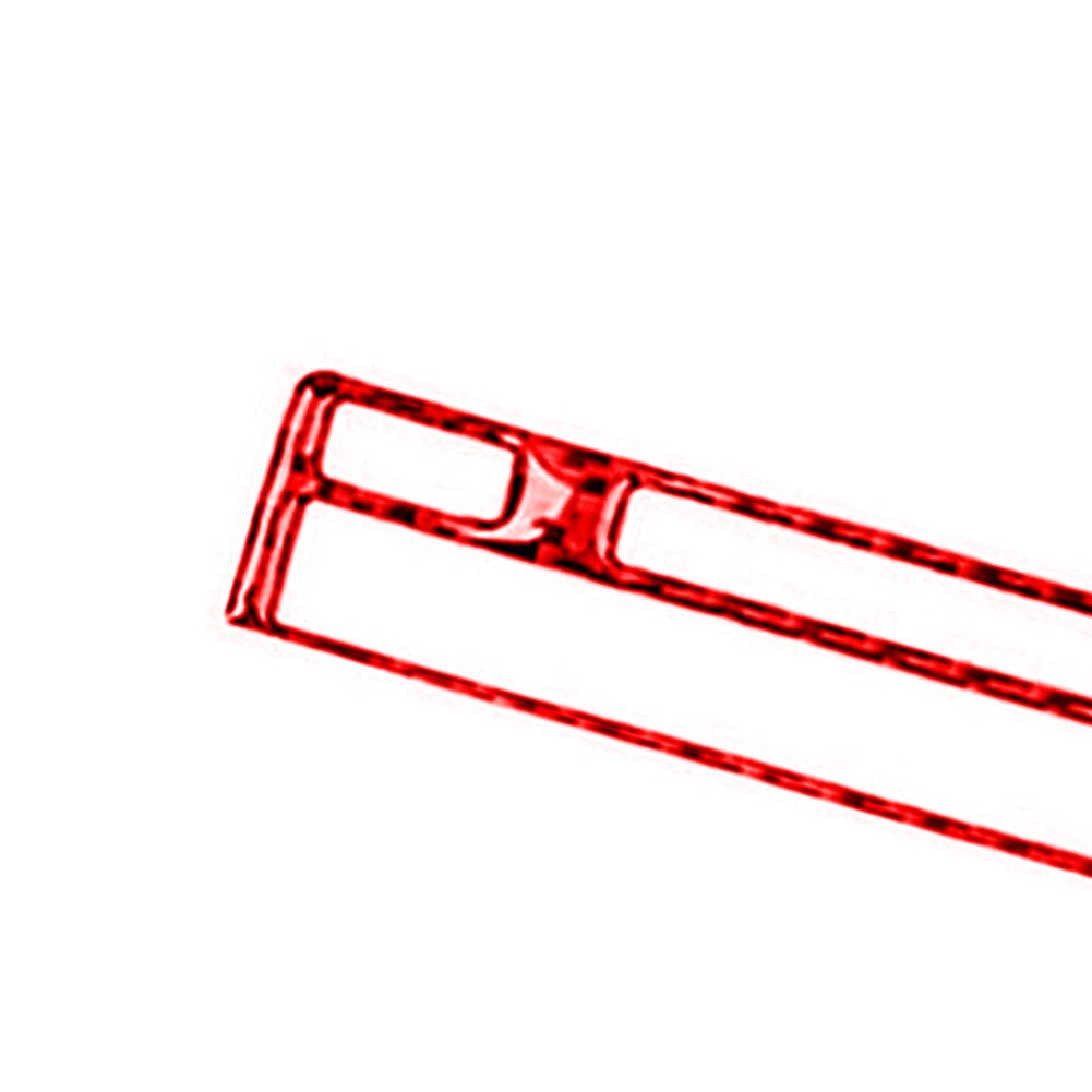 Red Carbon Fiber Interior Rear Door Handle Cover Trim for Mazda CX-9 2016-2022 v
