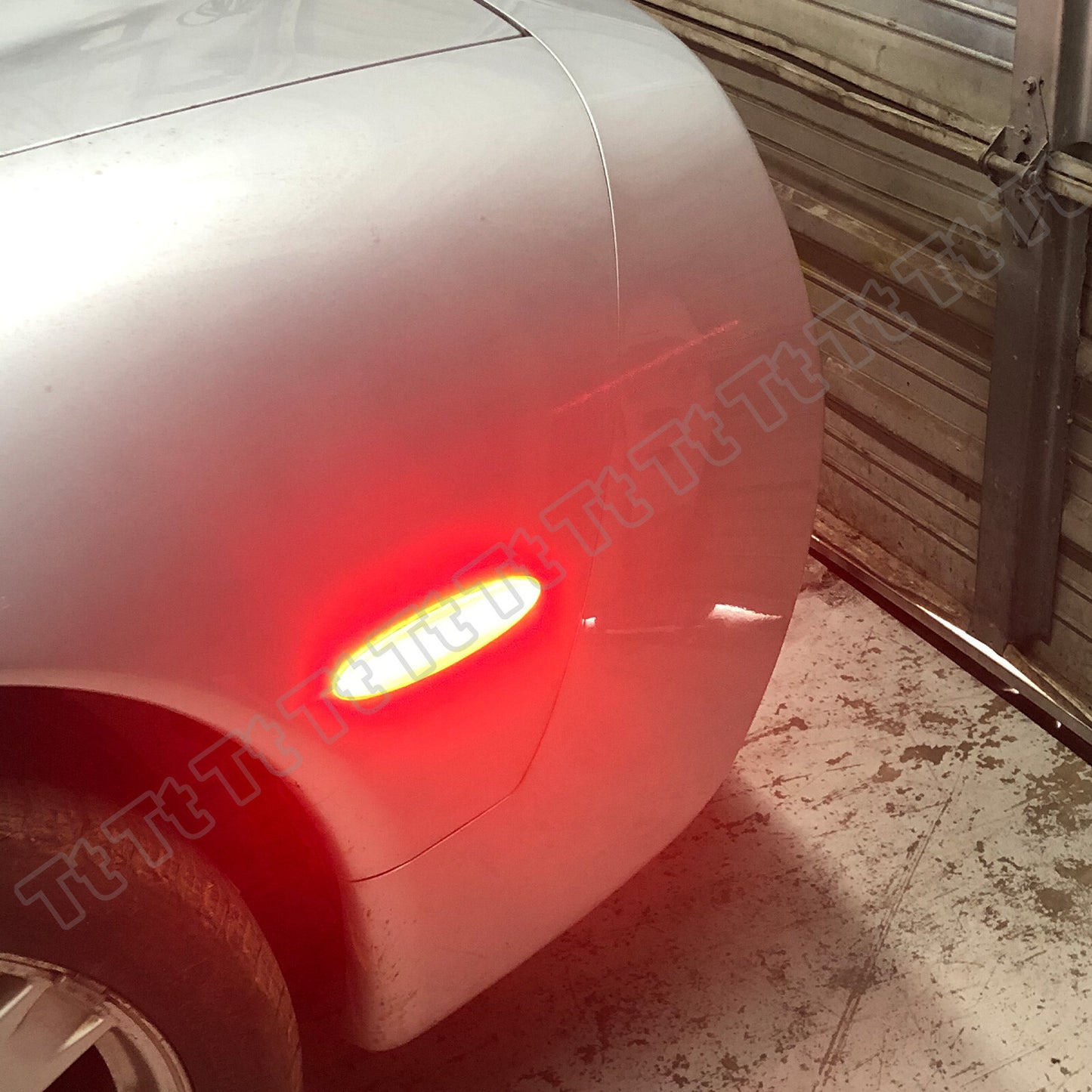 Red Lenses for 1997 - 2004 for Corvette C5 LED Rear Bumper Side Marker Lights - v