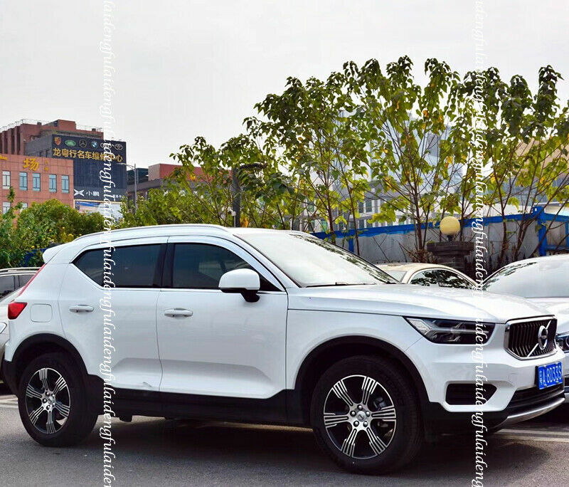 4X for Volvo XC40 2018-2022 Chrome Window Visors Sun Rain Guard Vent Deflectors
