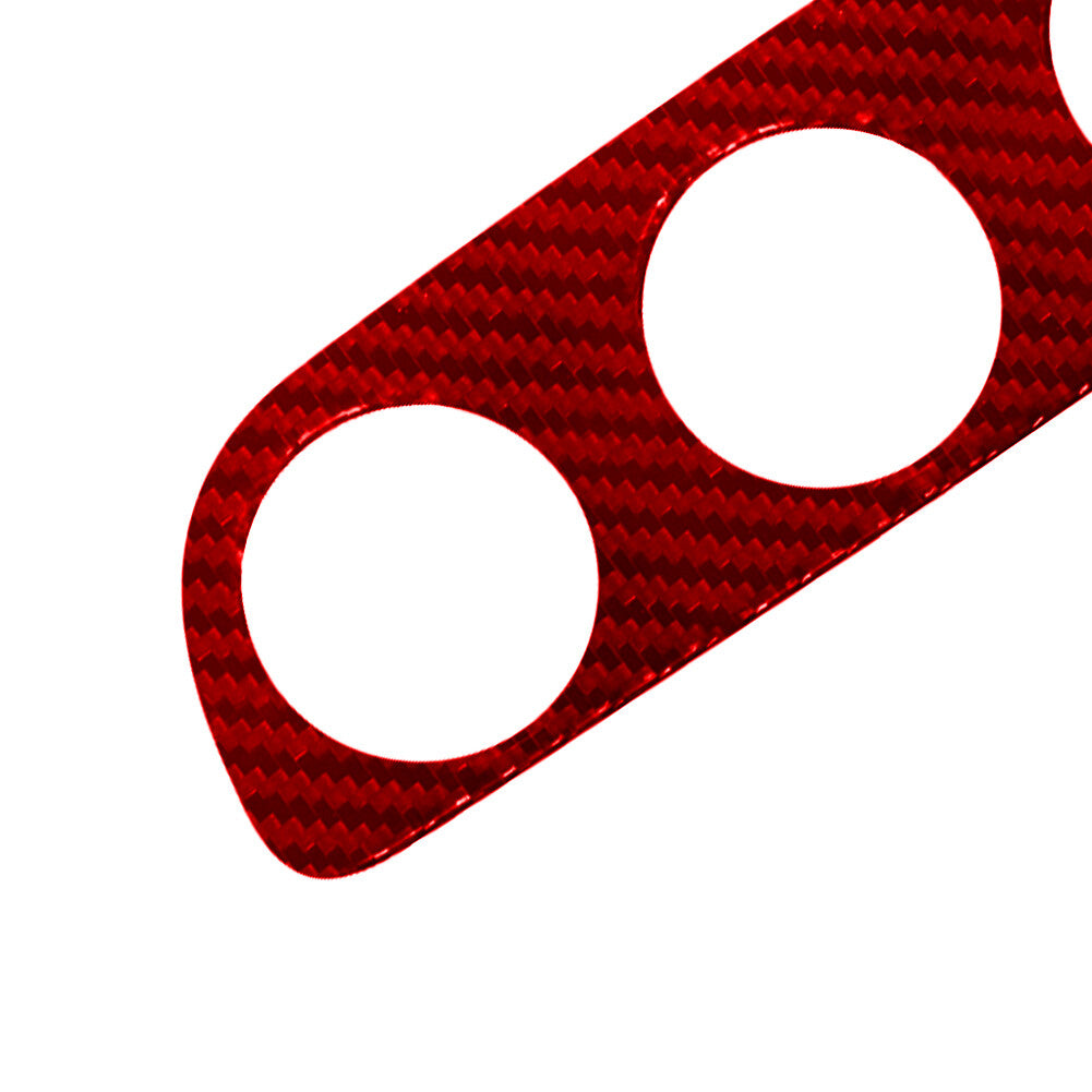 Red Carbon Fiber Driver's Storage Box Panel Trim For Highlander 2008-2013 v