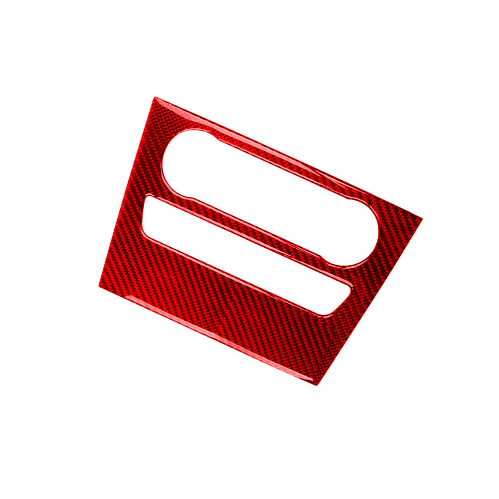 Red Carbon Fiber Interior Warning Light Button Trim for Mazda MX-5 Miata 2009-15 v
