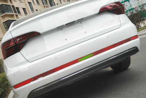 Steel Red for Volkswagen for Jetta Mk7 2019-2021 Strip Protector Trim Rear Bumper
