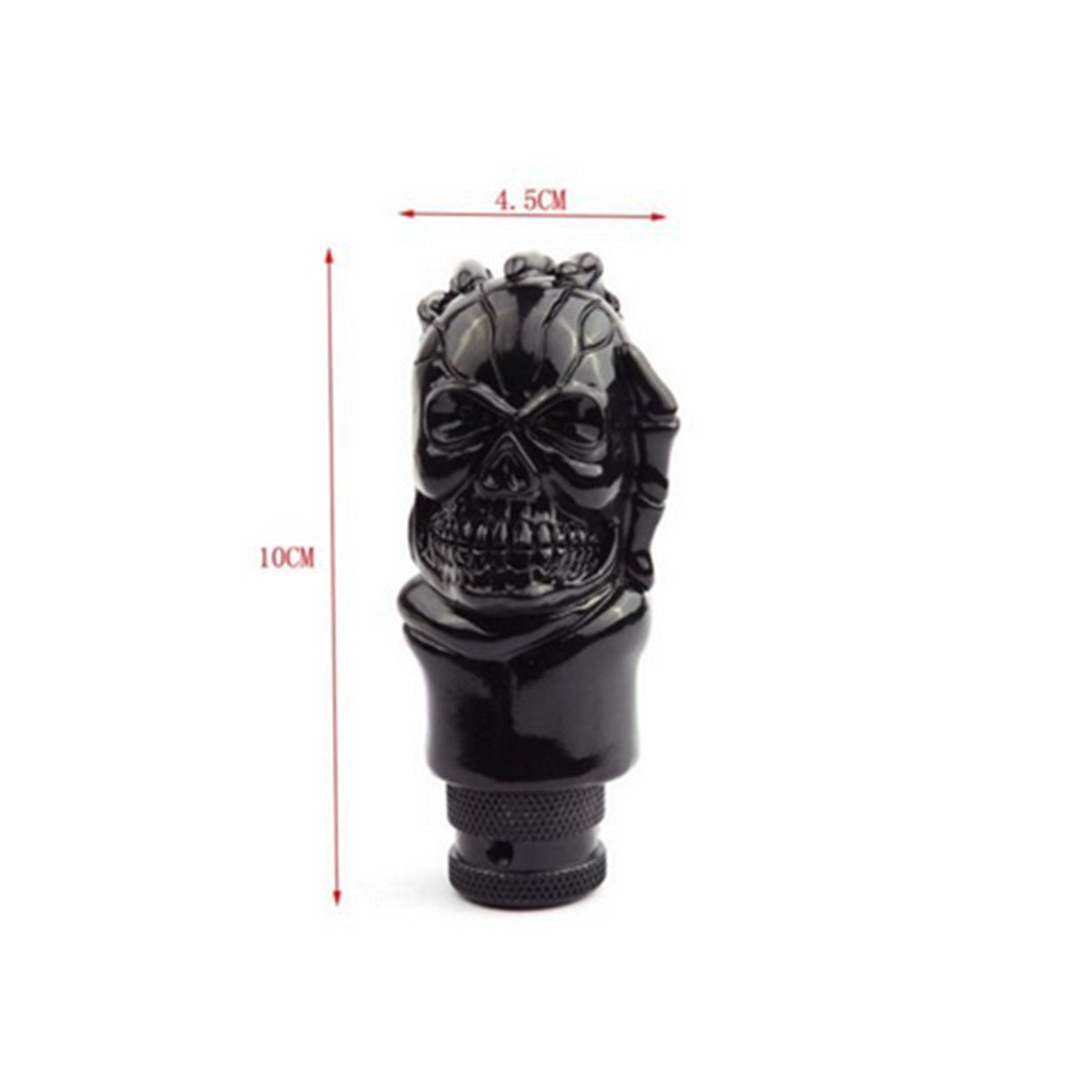 Skull Head Accessory Manual Car Gear Stick Shifter Knob Shift Lever Handle Kit