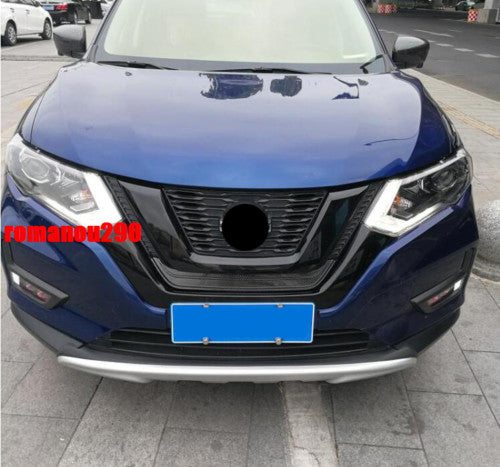 for Nissan Rogue 2017-2020 Glossy Black Replace Front Grille U Type Panel Cover