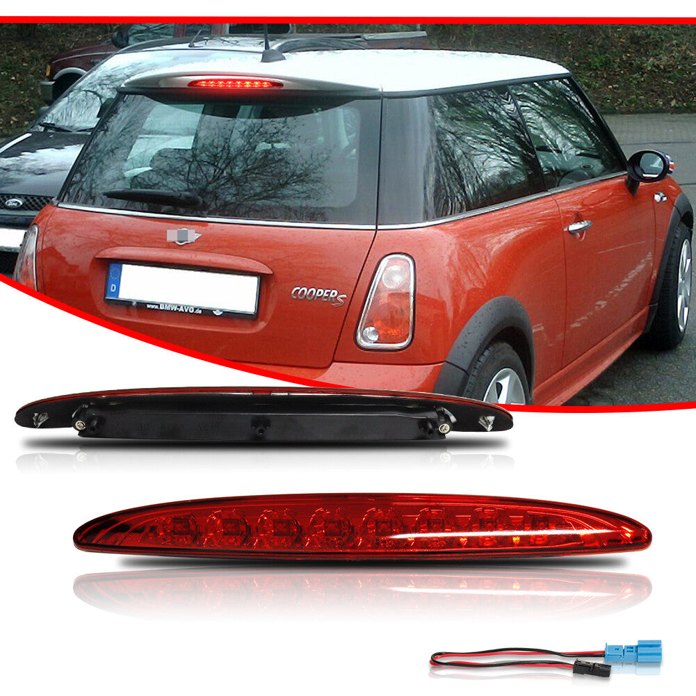 Fit for Mini Cooper R50 R53 02-06 Red Lens LED Rear Third Brake Light- v