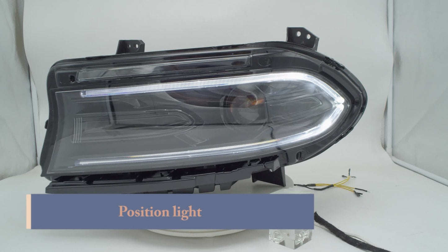 For 2022-2023 for Dodge Charger Halogen Projector Headlight Headlamp Driver Left LH