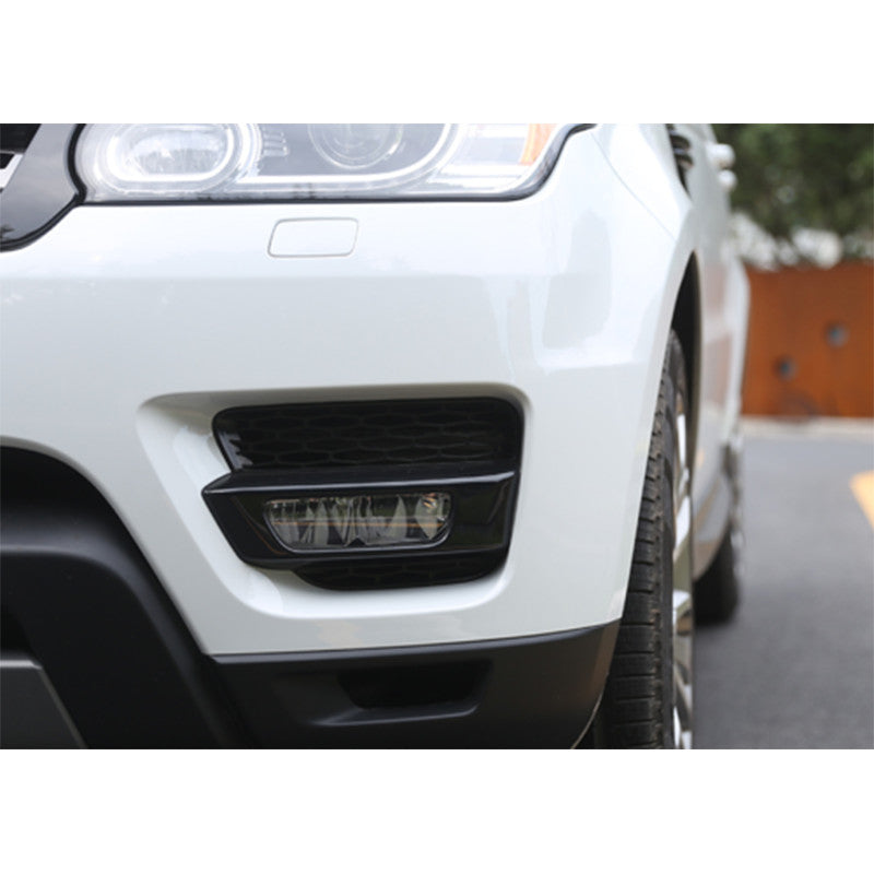 for Rover for Range Rover Sport 2014-17 Black Front Bumper Fog Light Lamp Cover Trim