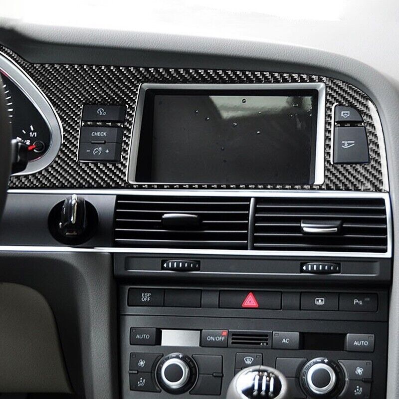 Real Carbon Fiber Car Speedometer Panel Cover Trim for Audi for A6 S6 2005-2011 1PCS