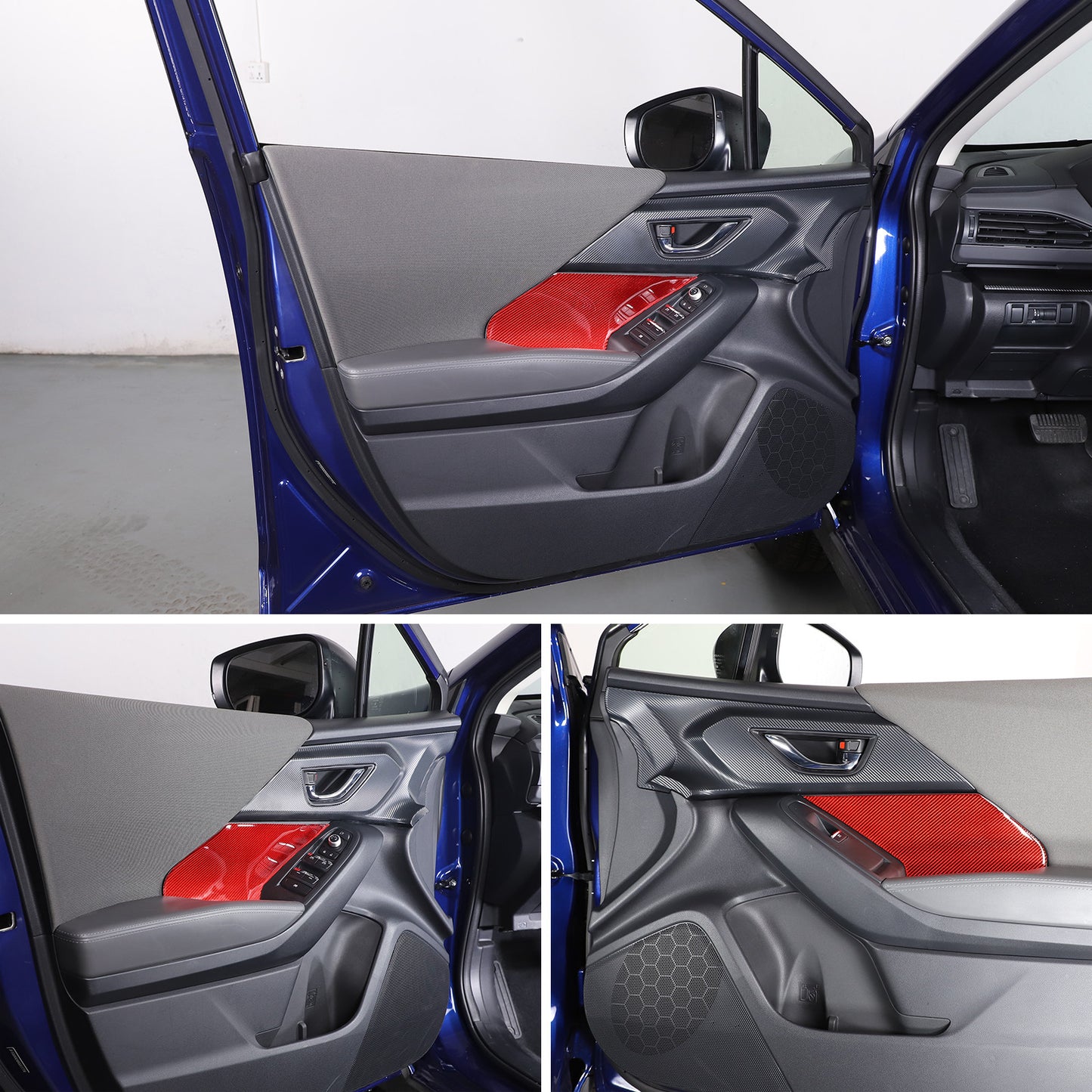 Front door handle and armrest panel decorative stickers suitable for Subaru Crosstrek 2023+ n