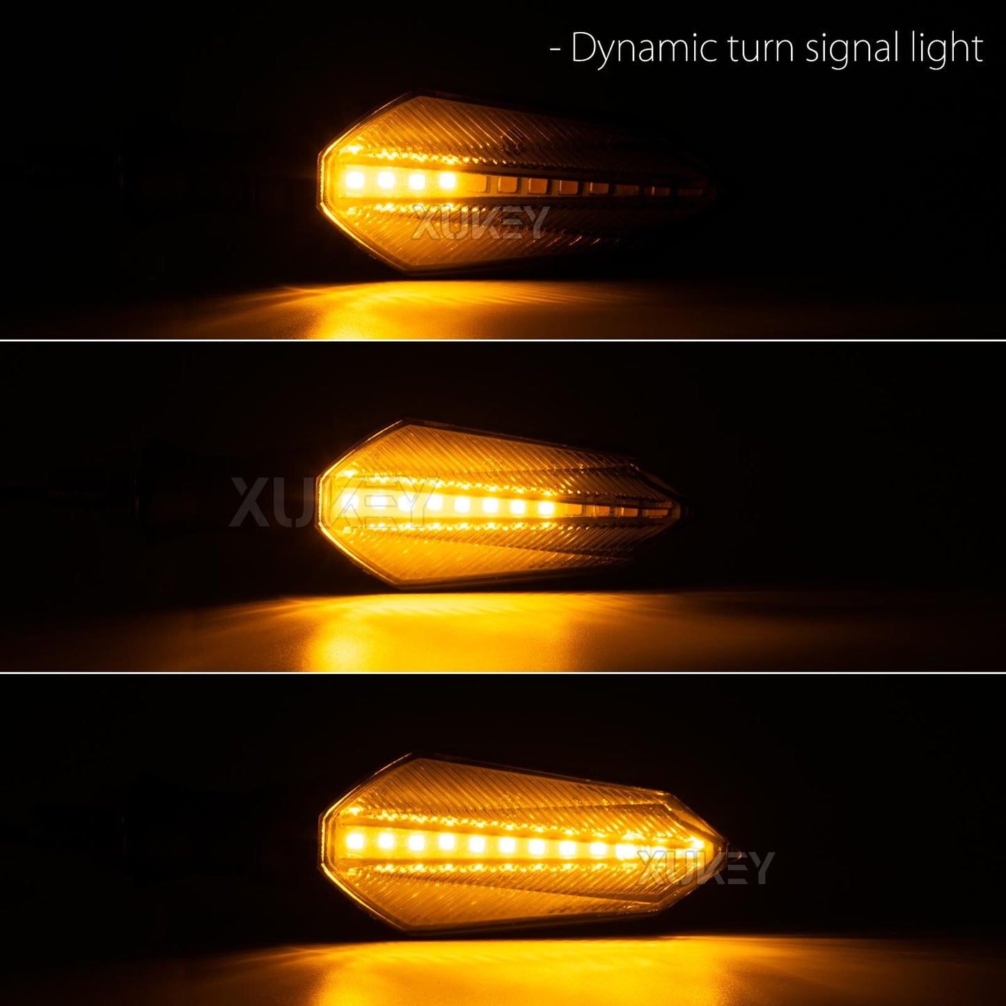 4x 10mm Motorcycle Indicators Bike LED Turn Signal Light Blinker Amber Universal