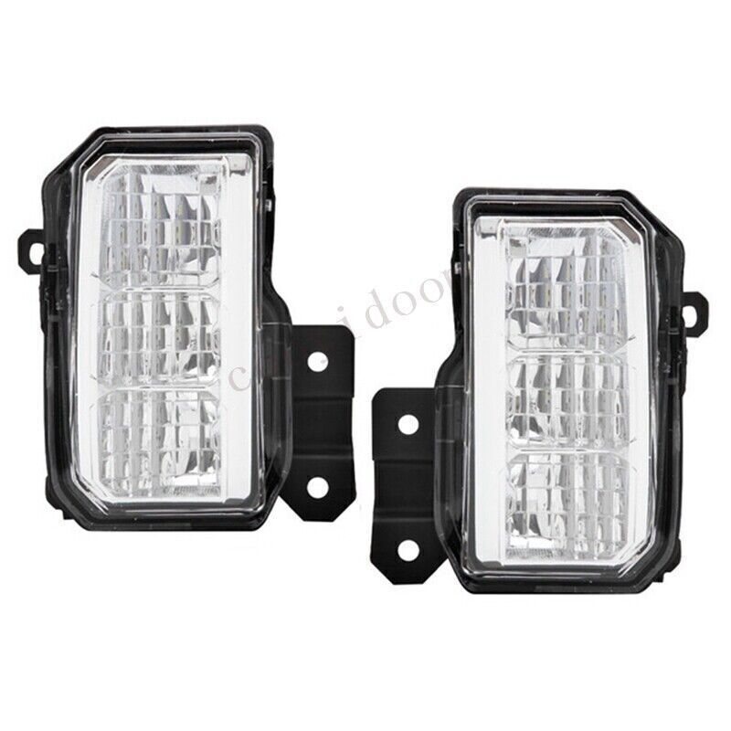 1Pair Front Fog Light + Fog Lamp Cover Bezel for Subaru Forester 2019-2021