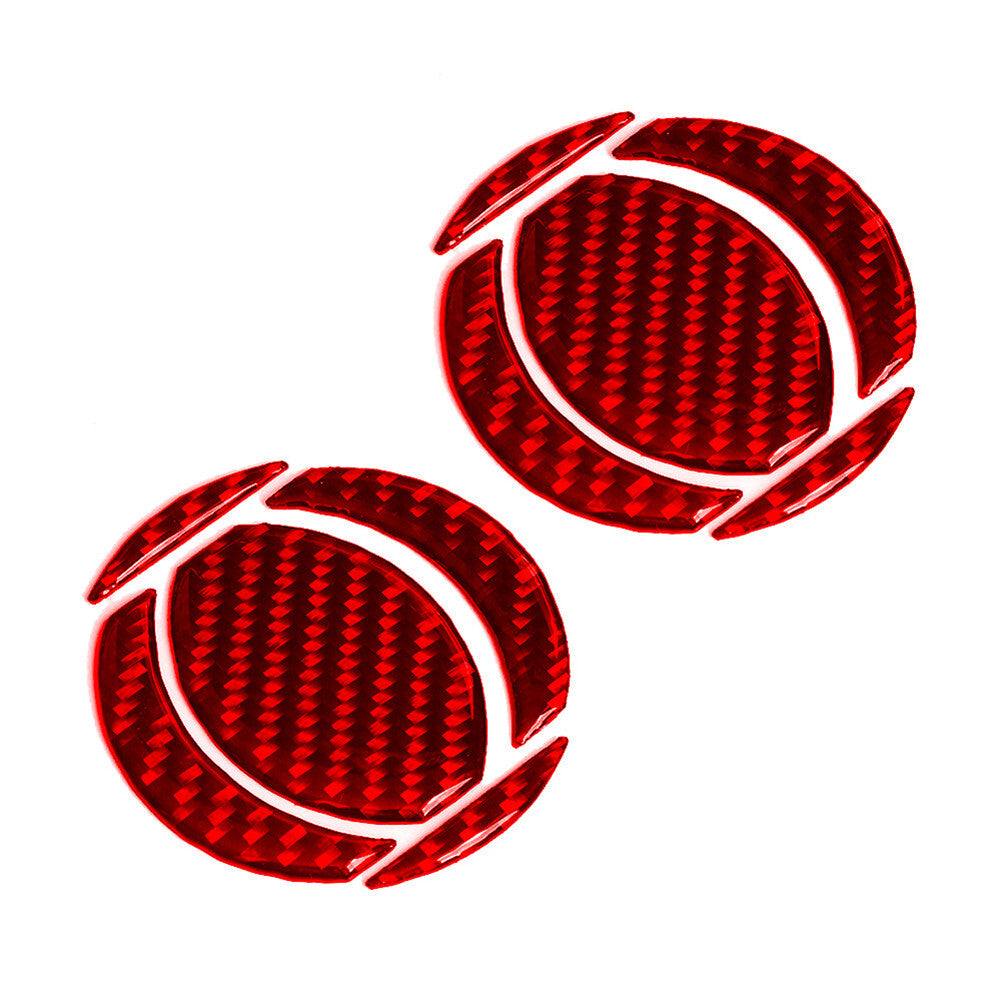 4Pcs Central Console Panel Trim B Carbon Fiber for Dodge Journey 2009-10 SXT Red v