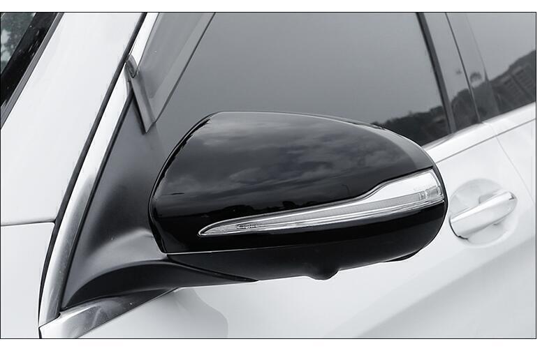 for Benz GLE350 450 GLE63 53 2020-2023 Glossy Black Side Door Mirror Cover Trims