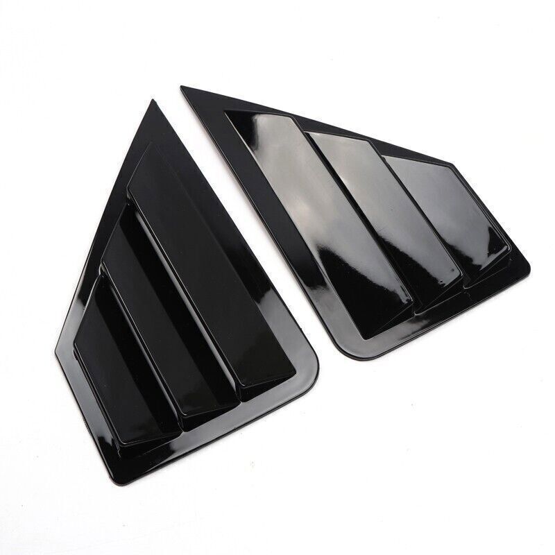 for Toyota C-HR 2018-22 Black Look Quarter Window Louver Shutter Side Vent Trim