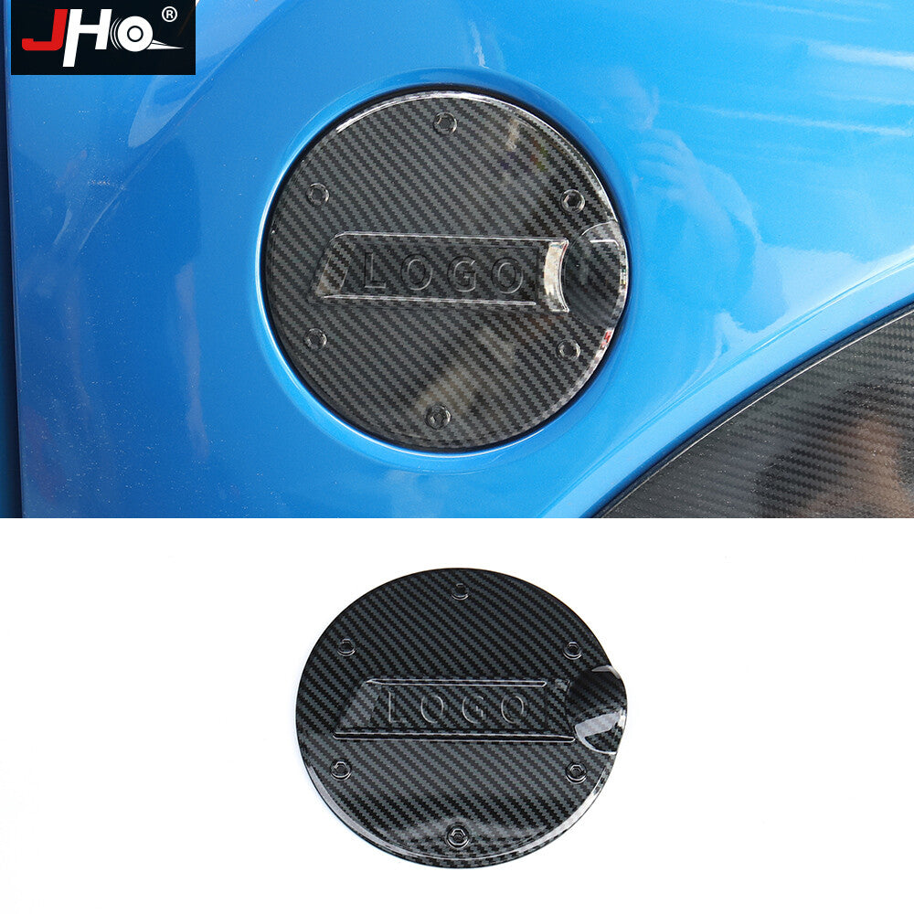 ABS Carbon Fiber Door Exterior Fuel Tank Cap Cover For F150 /LTD 2017-2021