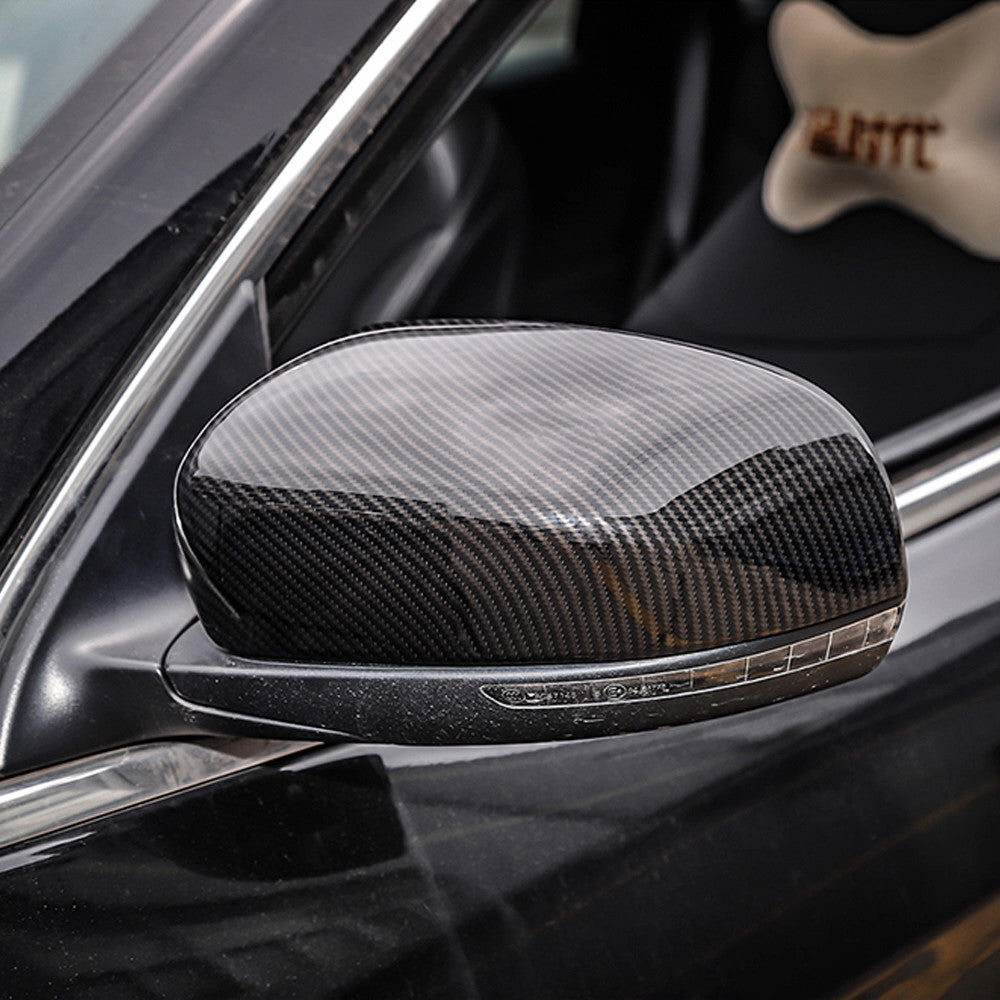 for Jeep Compass Cherokee 17-23 for Smart Door Handle Rearview Mirror Cover Carbon