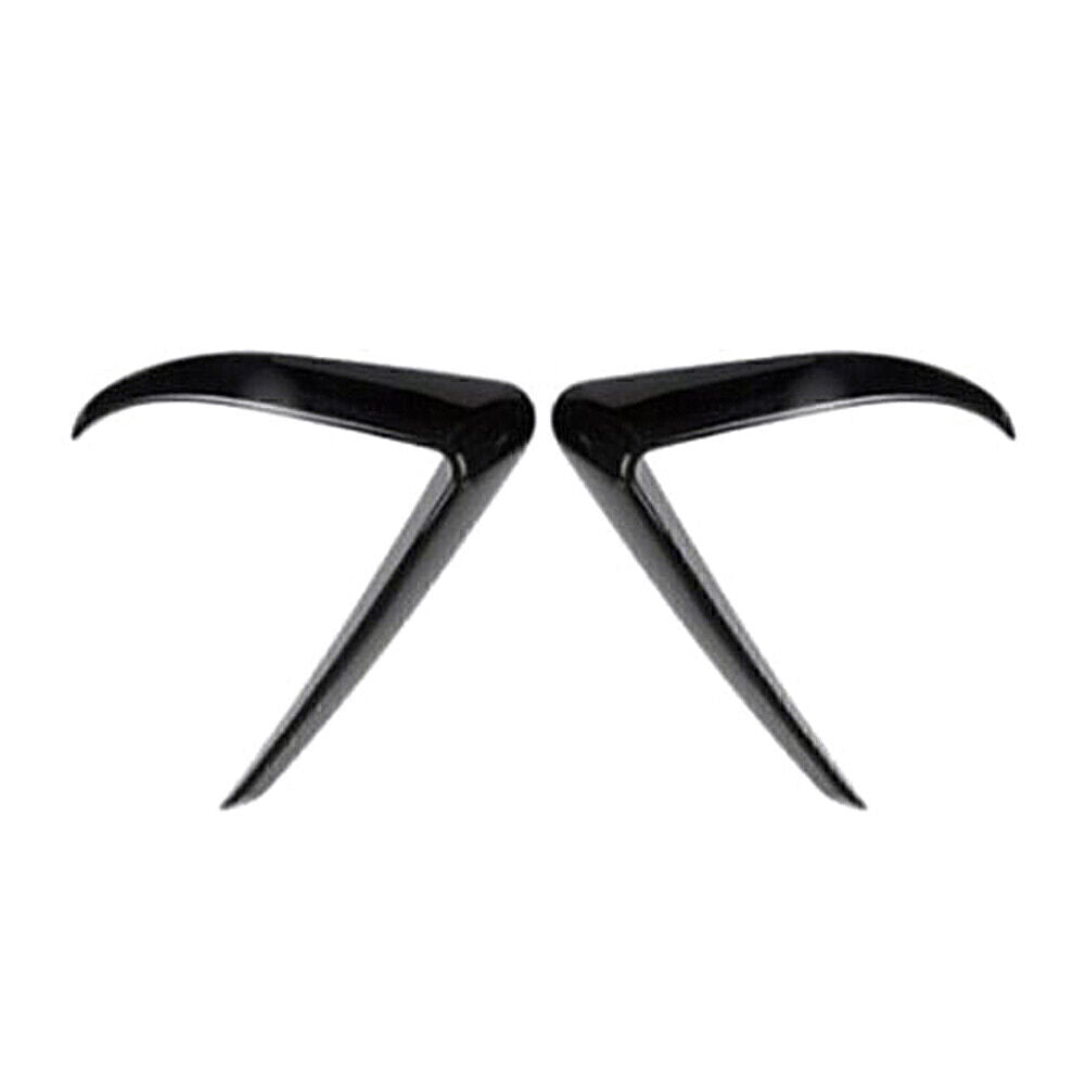 Pair Black Car Front Fog Light Lamp Eyebrow Cover Trim Fit for Tesla Model 3 2017-22