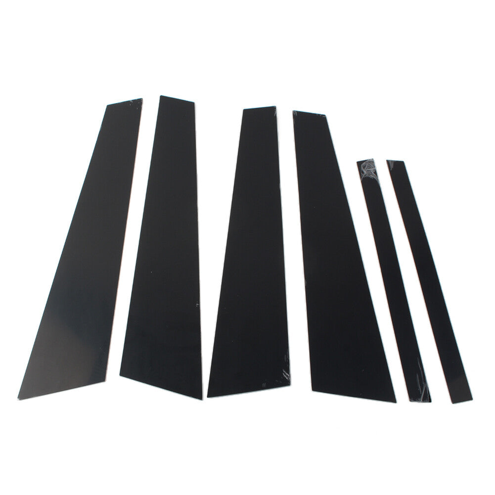 Door Window Pillar Posts Trims Set for BMW 5 Series F10 2011-2017 Glossy Black
