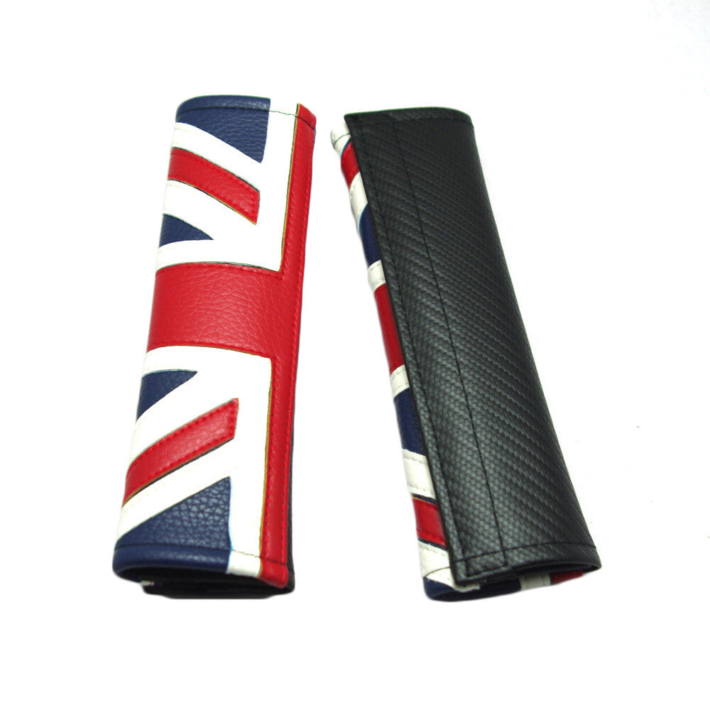 for Mini Cooper Union Jack Car Safety for Seat Belt Cover Shoulder Cushion Pad Q